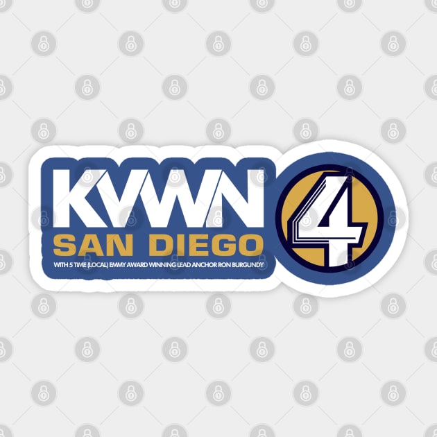 KVWM San Diego Sticker by RetroCheshire